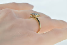 Load image into Gallery viewer, 14K 0.48 Ctw 1940&#39;s Diamond Square Engagement Ring Yellow Gold