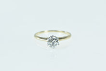 Load image into Gallery viewer, 14K 1940&#39;s 0.82 Ct Diamond Solitaire Engagement Ring Yellow Gold