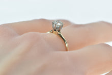 Load image into Gallery viewer, 14K 1940&#39;s 0.82 Ct Diamond Solitaire Engagement Ring Yellow Gold