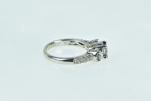 Load image into Gallery viewer, 14K Three Stone Diamond Classic Engagement Ring White Gold