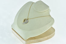 Load image into Gallery viewer, 14K 0.75 Ctw Pave Diamond Encrusted Heart Pendant Yellow Gold