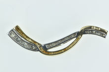 Load image into Gallery viewer, 14K 0.75 Ctw Graduated Wavy Vintage Statement Pendant Yellow Gold