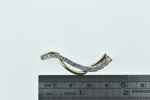 Load image into Gallery viewer, 14K 0.75 Ctw Graduated Wavy Vintage Statement Pendant Yellow Gold