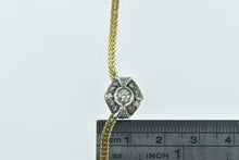 Load image into Gallery viewer, 14K 0.45 Ctw Art Deco Diamond Flat Foxtail Link Necklace 16.5&quot; Yellow Gold