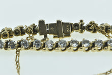 Load image into Gallery viewer, 14K 3.24 Ctw Vintage Diamond Classic Tennis Bracelet 7&quot; Yellow Gold