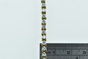 14K 3.24 Ctw Vintage Diamond Classic Tennis Bracelet 7" Yellow Gold