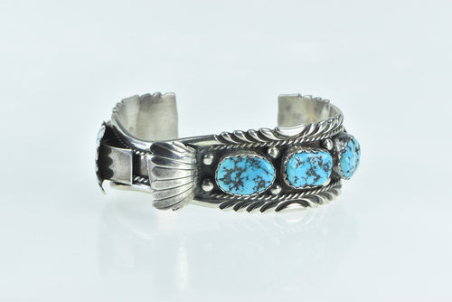 Sterling Silver Turquoise Southwestern Cuff Watch Band Bracelet 6.5