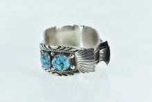 Load image into Gallery viewer, Sterling Silver Turquoise Southwestern Cuff Watch Band Bracelet 6.5&quot;