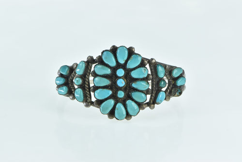 Sterling Silver Mabel Watson Zuni Native American Turquoise Bracelet 5.75