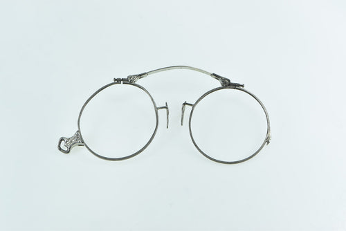 Sterling Silver Art Deco Elaborate Glasses Frames Bifocals