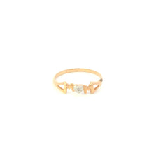 Load image into Gallery viewer, 10K Diamond Mom Mother&#39;s Day Love Heart Ring Yellow Gold