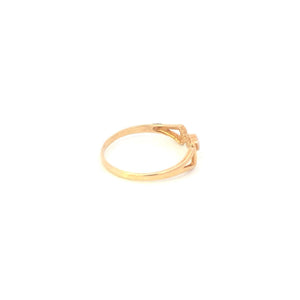 10K Diamond Mom Mother's Day Love Heart Ring Yellow Gold