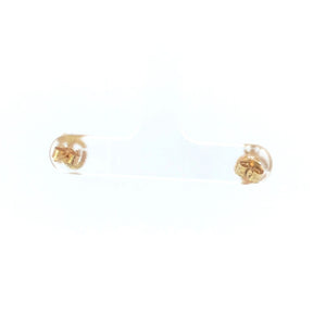 10K Batik Ohm Sound of the Universe Stud Earrings Yellow Gold