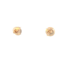 Load image into Gallery viewer, 9K 10.0mm Vintage Domed Round Circle Stud Earrings Yellow Gold