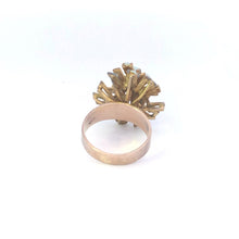 Load image into Gallery viewer, 8K 1960&#39;s Natural Opal Geometric Cluster Cocktail Ring Yellow Gold