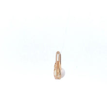 Load image into Gallery viewer, 10K Vintage Pearl CZ Classic Swirl Statement Pendant Yellow Gold