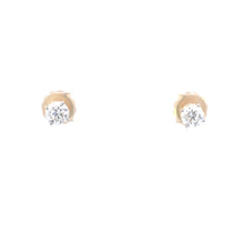 Load image into Gallery viewer, 14K 1.70 Ctw Diamond Solitaire Screw Back Stud Earrings Yellow Gold