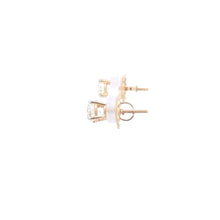 Load image into Gallery viewer, 14K 1.70 Ctw Diamond Solitaire Screw Back Stud Earrings Yellow Gold