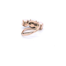 Load image into Gallery viewer, 14K 1960&#39;s Three Stone Vintage Pearl Bypass Ring Yellow Gold