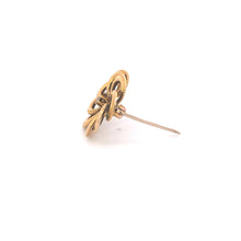 Load image into Gallery viewer, 14K 1960&#39;s Ornate Diamond Circle Ring Loop Pin/Brooch Yellow Gold