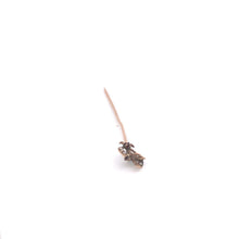 Load image into Gallery viewer, 10K Victorian Dove Peace Symbol Seed Pearl Garnet Stick Pin Yellow Gold