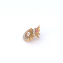Load image into Gallery viewer, 10K Great Seal of Maryland State Crest Lapel Pin/Brooch Yellow Gold