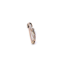 Load image into Gallery viewer, 10K Victorian Seed Pearl Ornate Swirl Bar Pin/Brooch Yellow Gold