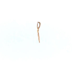 14K Snow Flake Winter Holiday Season Charm/Pendant Yellow Gold