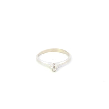 Load image into Gallery viewer, 10K Diamond Solitaire Classic Promise Simple Ring White Gold