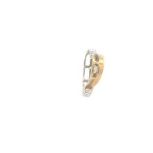 Load image into Gallery viewer, 10K Baguette Diamond Curvy Heart Love Pendant Yellow Gold