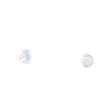 Load image into Gallery viewer, 10K Pear Blue Topaz Solitaire Vintage Stud Earrings White Gold