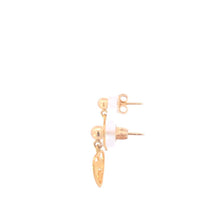 Load image into Gallery viewer, 10K Heart Leaf Black Hills Gold Dangle Earrings Yellow Gold