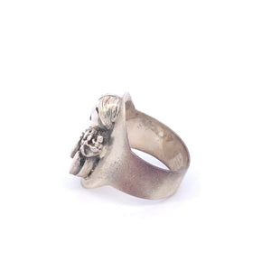 Sterling Silver Kachina Native American Doll Southwestern Ring
