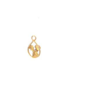 14K Black Hills Leaf Cluster Vintage Cute Charm/Pendant Yellow Gold