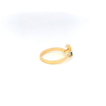 Load image into Gallery viewer, 14K Marquise Sapphire Diamond Wrap Wedding Ring Yellow Gold