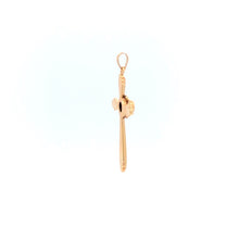 Load image into Gallery viewer, 14K Vintage Sapphire Classic Cross Christian Pendant Yellow Gold