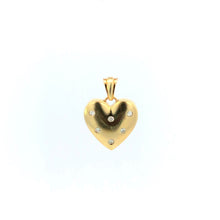 Load image into Gallery viewer, 14K Diamond Love Symbol Rounded Heart Pendant Yellow Gold