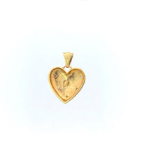 Load image into Gallery viewer, 14K Diamond Love Symbol Rounded Heart Pendant Yellow Gold