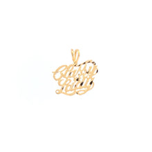 Load image into Gallery viewer, 14K Classy Lady Diamond Cut Cursive Letter Word Pendant Yellow Gold