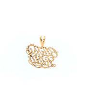 Load image into Gallery viewer, 14K Classy Lady Diamond Cut Cursive Letter Word Pendant Yellow Gold