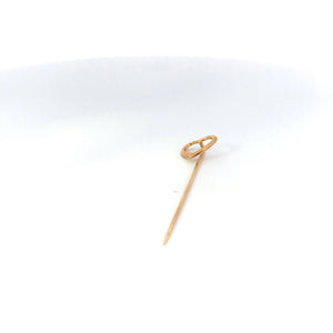 14K Curvy Heart Love Symbol Vintage Stick Pin Yellow Gold