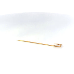 14K Curvy Heart Love Symbol Vintage Stick Pin Yellow Gold