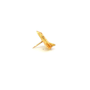 14K Rocket Ship Space Shuttle Astronaut Lapel Pin/Brooch Yellow Gold