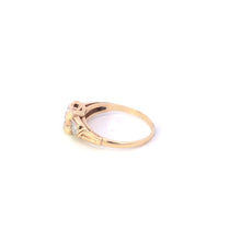 Load image into Gallery viewer, 14K 1940&#39;s Diamond Solitaire Classic Promise Ring Yellow Gold