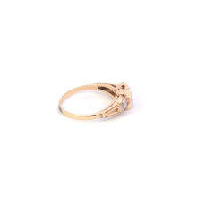 Load image into Gallery viewer, 14K 1940&#39;s Diamond Solitaire Classic Promise Ring Yellow Gold