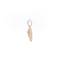 Load image into Gallery viewer, 14K Curvy Diamond Heart Love Symbol Romantic Pendant Yellow Gold
