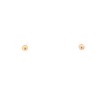 Load image into Gallery viewer, 14K Round Vintage Ball Classic Sphere Stud Earrings Yellow Gold