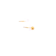 Load image into Gallery viewer, 14K Round Vintage Ball Classic Sphere Stud Earrings Yellow Gold