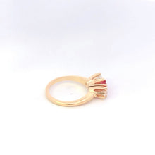 Load image into Gallery viewer, 14K 0.69 Ctw Ruby Old European Cut Diamond Ring Yellow Gold