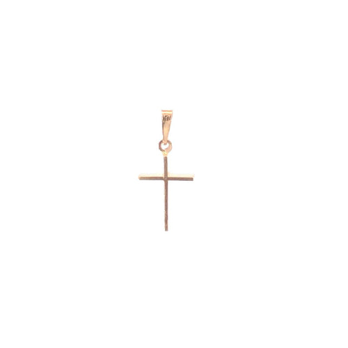 14K Cross Squared Christian Faith Symbol Charm/Pendant Yellow Gold